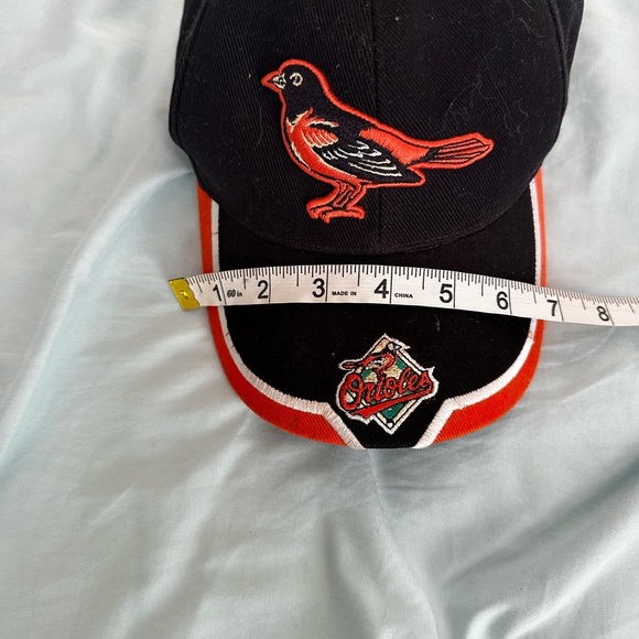 VTG 90’s Baltimore Orioles Twins Enterprises black/orange/ White Baseball Hat. - Picture 10 of 12
